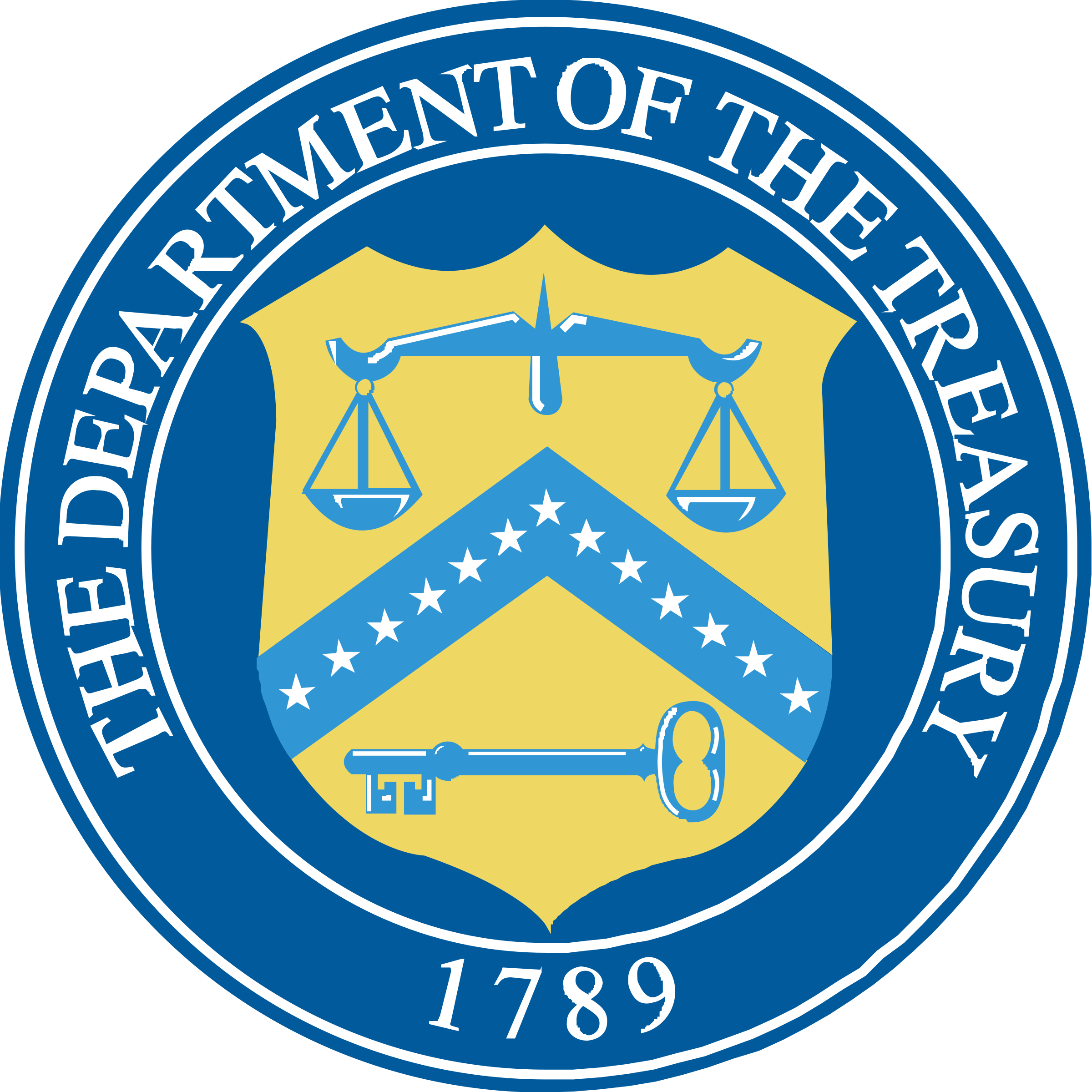 US Dept of the Treasury Logo